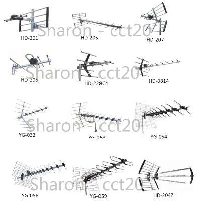 Model No. HD-237B1 DVB-T2 UHF Outdoor Antenna Digital HDTV Antenna Outdoor Aerial 470-806mhz Aluminum 8-10db CN;ZHE 75ohm Grey