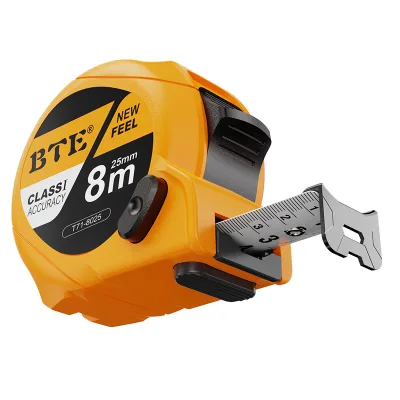 BTE Professional High Impact ABS Case Three Breaks Easy Retract High Precision Self-winding Double-Sided Metric 10m