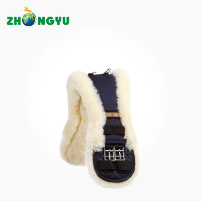 Leather Girth with Sheepskin