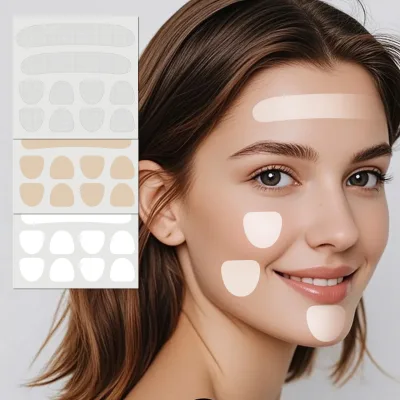 Water-Drop-Shaped Anti-Wrinkle Patch Lifts Forehead Lines Smooths Brow Area Gently Soothes Flattens Glabellar