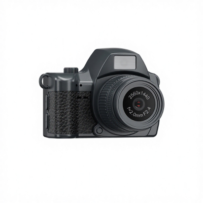2K Retro Mini Flip Screen Camera Night Vision 180 Wide Angle Compact Travel - Kid-Friendly Vlog Video Camera