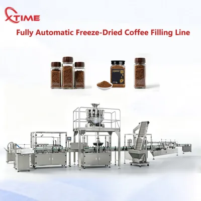 Fully Automatic Freeze-Dried Coffee Filling Line Freeze-Dried Coffee Filling Machine Coffee Filling Granule Filling Machine