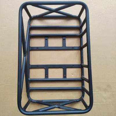 High Quality Metal Black Front Bike Rack Wholesale Detachable Mountain Bike Bicycle Basket Rack for Sale