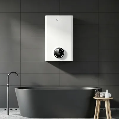 380V Three Phase Electric Wall Hung Boiler High Heat Conversion Efficiency Residential Villa Multi Zone Central Heating System