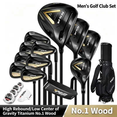 Men's Complete Golf Club Set for Beginners Practicing with Right-handed Golf