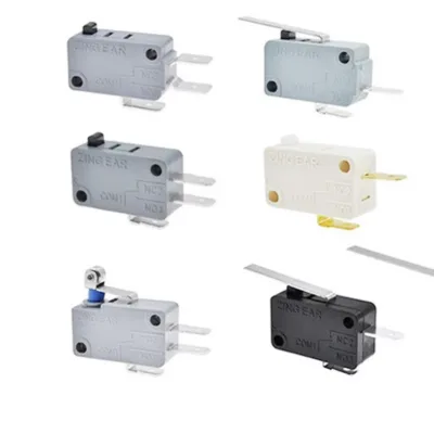 Original Switches Supplier V15T16-EZ100A06 On-Mom V15 Limit Switch SPDT Chassis Mount V15T16EZ100A06 Quick Connect 4.7mm