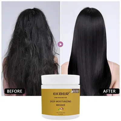Customize Logo Collagen Shea Butter Hair Mask Treatment for Dry Damaged Hair Shea Butter Based Hair Mask