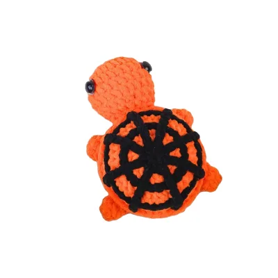 Wholesale Custom Hand-woven Fancy Turtle Cute Plush Turtle Christmas Decorations Crochet Handcrafted Keychains