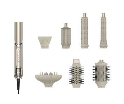 Professional Hot Air Brush,Multi-function Thermal Brush 7 in 1,BLDC Motor & Negative Ionic Technology,11OOOORMP Brush