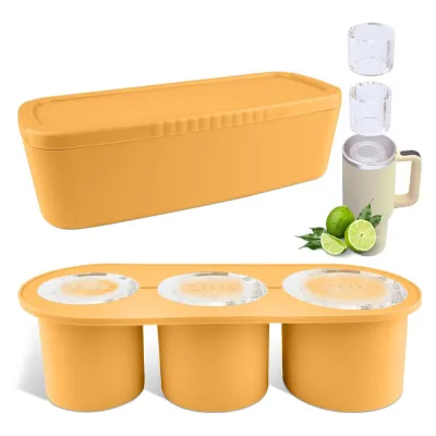 BPA Free Hollow Stanlys Cup Accessories 30 40oz Tumbler Silicone Ice Cube Mold Trays Custom Logo Acceptable Ice Cream Maker