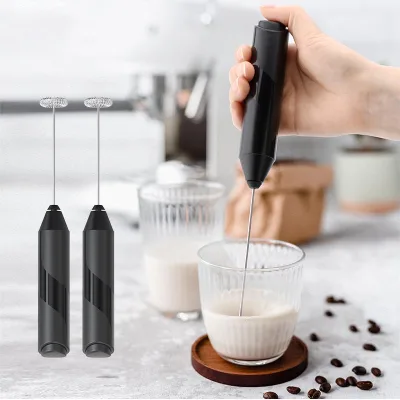 2023 Food Grade Black Color Coffee Automatic Electric Milk Frother for E-commerce