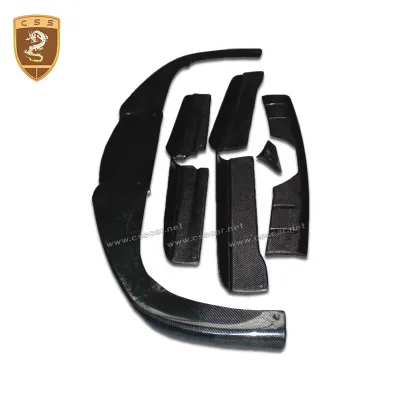 Upgrade HM Style Front Lip Rear Diffuser Side Skirts Ducktail Wing Body Kit  for Ferrari F430