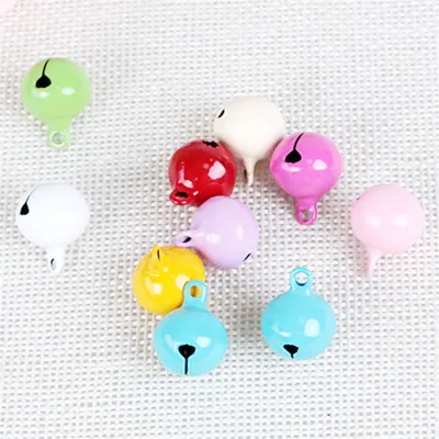 Wholesale Products Metal Small Colored Jingle Bells Painted Copper Round Pet Jingle Bells