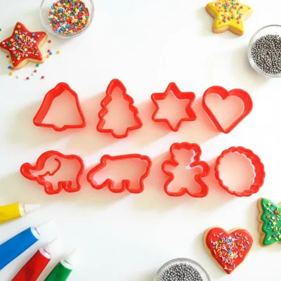 Set of 8pcs Kid's Cutter Toys for Plasticine Plastic Mini Custom Cookie Cutter