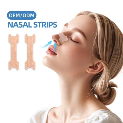 Hot High Quality CE Certified Non-Woven Cloth Ventilation Nasal Patch Hypoallergenic Skin Friendly Anti Snoring Sleep Support 3