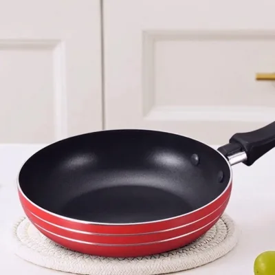 Mini Red Frying Pan Children Pretend Play Toy Kitchen Multifunctional Egg Pan