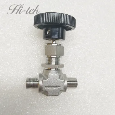 3000 PSI High Pressure Manual 1/4  1/8 3/8 1/2  NPT Female/Male  Stainless Steel Needle Valve with PTFE Seal