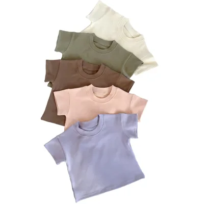 Baby Kids Unisex T-shirt 100% Cotton High Quality Printed Casual ODM OEM Service Wholesale Organic