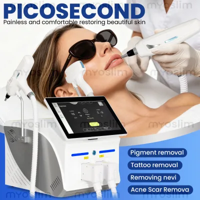 Titanium Soprano 2 in 1 Diode Hair Removal Device 4 Wavelengths 5000W Tattoo Removal Strong Hair Removal Equipment
