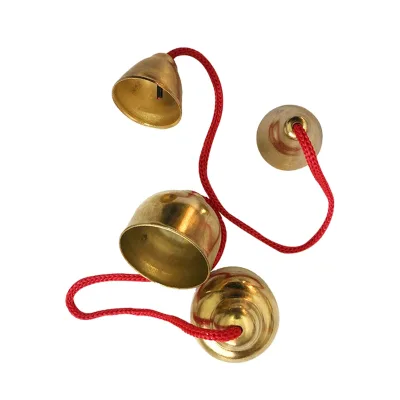 Wholesale Orff Jingle Bells Series,Mini Baby Played Metal Jingle Bells with Red Rope