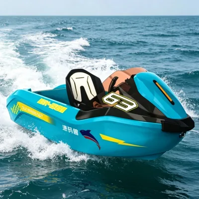 2026 New Design Sea Karting Boat Engineering Plastic Top Rated Mini Jet Karting Speed Boat Glossy Durability Velocity