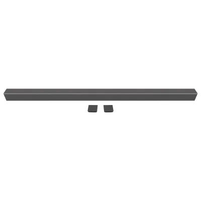 Steel Raw RV Rear Bumper Standard 4" X 4" W/ Bumper Plug for RV Camper