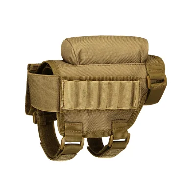Protector Plus Adjustable Outdoor Waterproof Oxford Camouflage Tactical Pouch Cheek Rest Pouch for Shooting Hunting