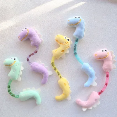 Cute Dinosaur Spring Cat Bite Resistant Toy Interactive Catnip Toy with Actinidia Polygama