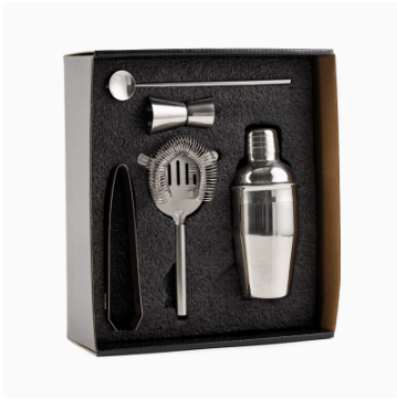 Cocktail Bar Kit Home Bar Accessories Gift Box Bartender Kit Mini Bar Tools Set