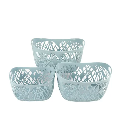 100% Polypropylene Durable Portable Plastic Hollow Storage Basket for Dirty Clothes