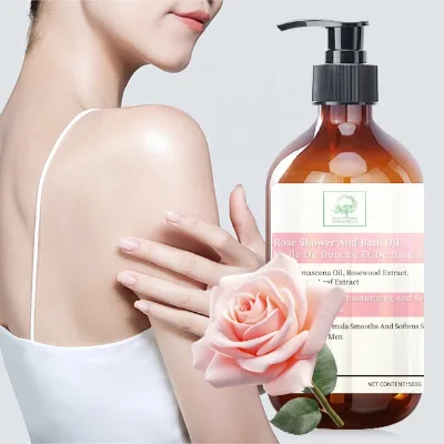 Customize Private Logo Body Care Products Hairarouse Moisturizing Rose Shower and Bath Oil With Rose Smell for Girls