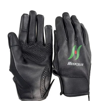 Leather Bicycle Gloves with Anti-Slip Touch Screen for Outdoor Sports for Riding