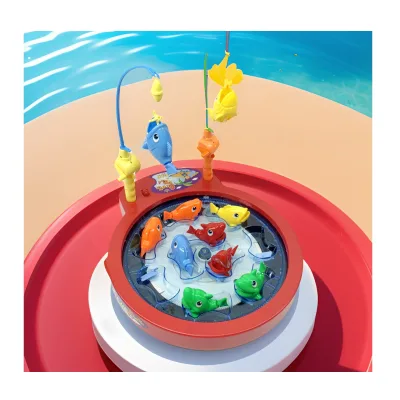2024 NEW Wholesale Electric Fishing Board Games With Music,Battery Operated Fishing Toys for Kids,Interactive Family Toys Music