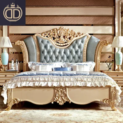 Handmade Carved India king Size Beds Sets- Luxury Wood Carved Modern and Classic