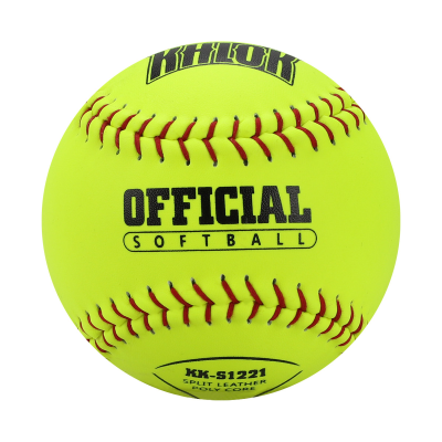 12" Leather Softball Balls Game Softball Balls Raised Seam Fast Pitch Softball Ball
