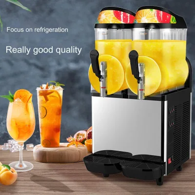 Commercial Electric Slush Machine for Manufacturing Plant & Hotels Use 600W 1 Year Warranty