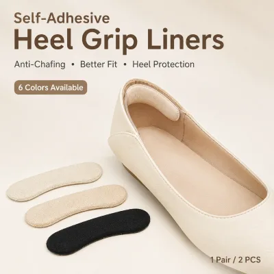 Heel Grip Liner Pads 6 Color Options Same Shape Self Stick Anti Chafing Better Fit Insert for Flats Pumps Loafers Bulk Wholesale