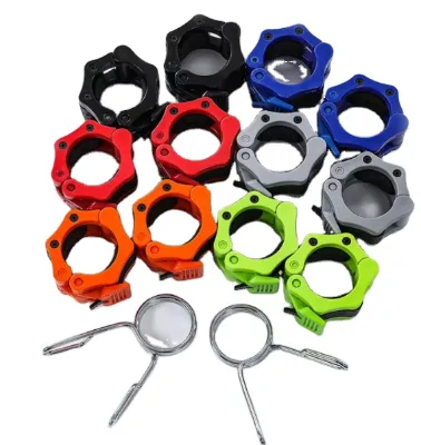 Fitness Weightlifting Barbell Spring Clip Locking Ring 50mm Plastic Barbell bar Locking Ring