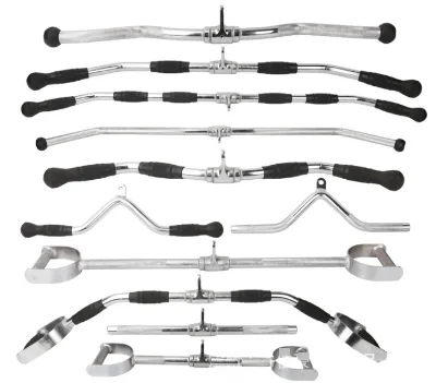 Row Bar Cable Attachment Accessory Back Exercise Lat Pull Down bar