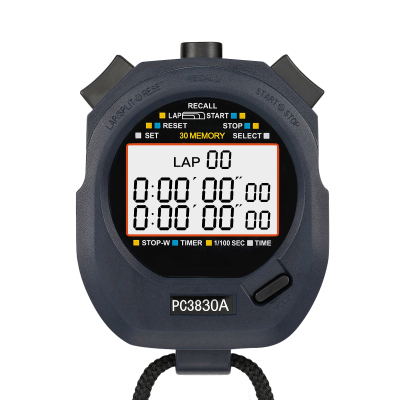 Sporting Stop Watch Digital Stopwatch for Speed Training Stopwatch 3 Rows 30 Memories