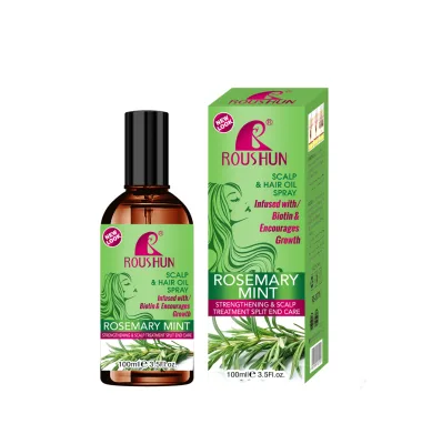 Private Label Rosemary Mint Scalp & Hair Strengthening Growth Oil Spray