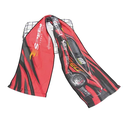 Custom 100% Cotton Digital Printed Sports Towels Factory Rally Towels with Sustainable and Antimicrobial Features