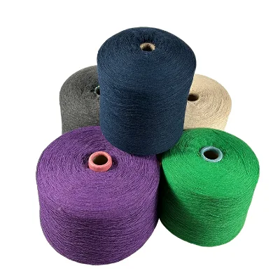 Good Quality Multi Colors Moisture-Absorbent Cotton Recycle Cotton Blended Spun Yarn for Knitting