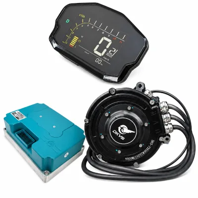 DKYS 72V 5000W Mid Drive Motor Kit FarDriver ND72680BT Controller DKD LCD Display Electric Conversion Kit