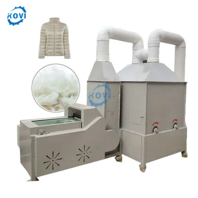 Automation Waste Down Jacket Textile Waste Recycling Machine Feather Down Sorting Machine