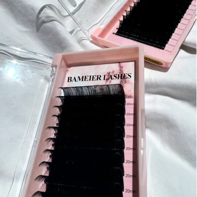 Most Popular Bulk Wholesale Suppliers Lash Extension Trays 18-20mm 0.07 0.10 mm Synthetic False Eyelash Extension