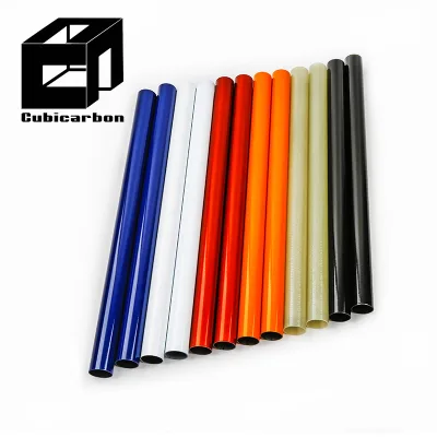 High Quality Custom Colorful Fiberglass Pipe 5mm 10mm 12.7mm 19mm 28mm 35mm 61mm 150mm 245mm Big Size Epoxy Fiberglass Tubing