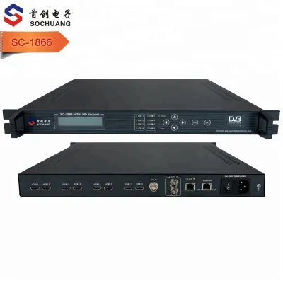 SC-1866 Eight Channel HD H264 Encoder Catv Headend Digital Tv Encoder