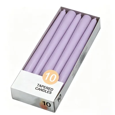 Luxury High Quality Tapered Candles Tall Long Burning Table Candles Colored Candles for Valentione's Day