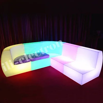 Rechargeable Plastic Led Lounge Couch for Foyer